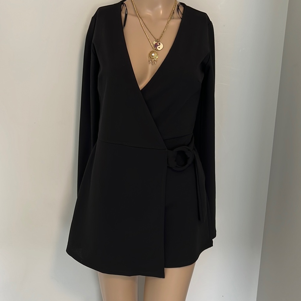 Surplice Wrap Romper US small